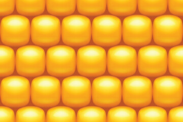 a gold color corn back seamless pattern
