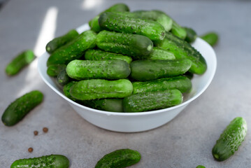 cucumbers on a plate