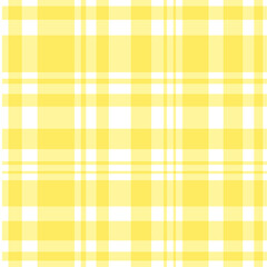 Seamless diagonal gingham plaid pattern in pastel yellow. Seamless background yellow plaid PNG file.