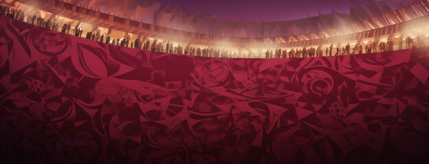 World Cup background with copy space for text