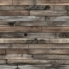 seamless repetitive pattern of old weathered wooden planks - post-processed generative AI