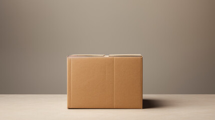 cardboard box on Plain background