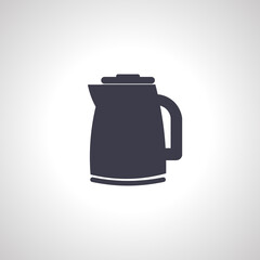 Electric kettle thin line icon. Electric kettle outline icon,