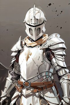 A knight in white armour