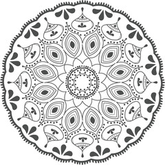 spiritual symbol round ornament