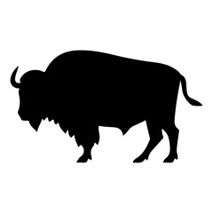 bison silhouette logo