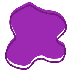 organic blob with outline