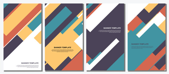 Abstract modern template set background.