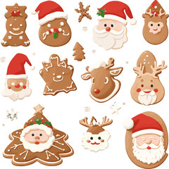 Obraz premium christmas icons set