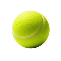 Yellow tennis ball isolated