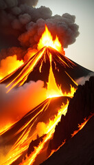 volcano eruption disaster, climate change, generative ai	