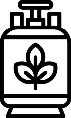 biogas Icon Illustration Symbol