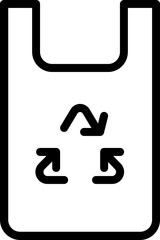 Recycle Bag Icon Illustration Symbol