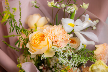 Beautiful flower bouquet with rose