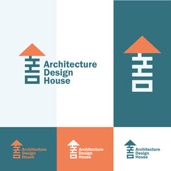 Architecture logo design, building contraction logo, home icon design