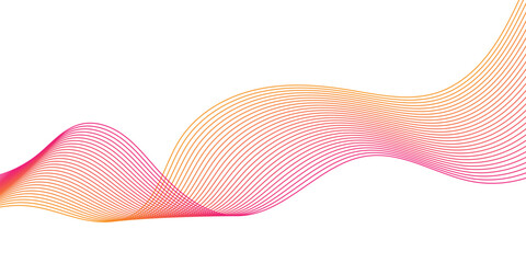 Abstract flowing wave lines. Design element for technology, science, modern concept.vector eps 10