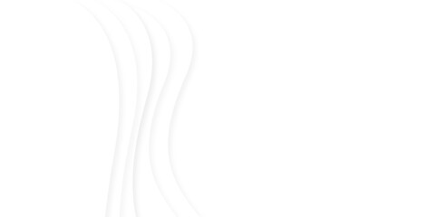 abstract background with waves Simple and modern background with smooth white color. Abstract background with soft gradient color and dynamic shadow on background