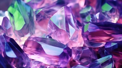 Beautiful raindow crystal abstract background