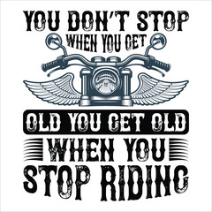 Obraz premium Stylish , fashionable and awesome Biker and motorcycle typography illustrator