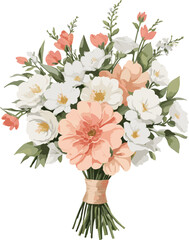 Hand painted bouquet of flower