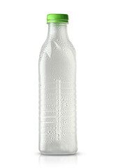 empty plastic soda bottle in drops