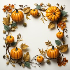 Festive pumpkin decor celebrates autumn harvest and holiday spirit.Kalloween party decoration.