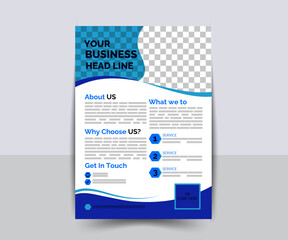 Colorful Flyer Accents template design, Flyer Design
