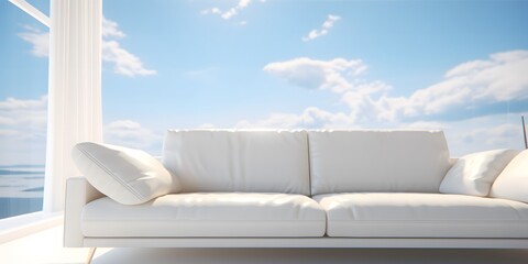Fototapeta na wymiar white background, a sofa