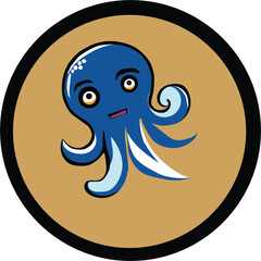 Octopus Vector T Shirt Design Graphic.