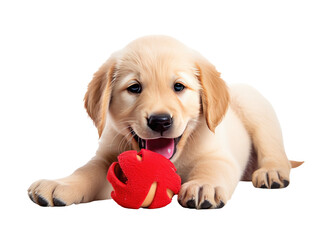 Detailed Puppy with Toy