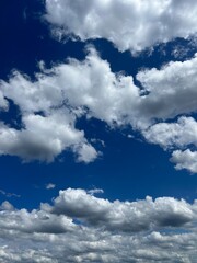 blue sky with clouds