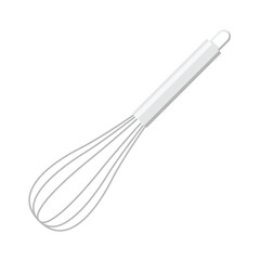 Whisk Flat Illustration. Clean Icon Design Element on Isolated White Background