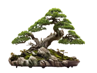 Rolgordijnen Detailed Bonsai Tree © dasom