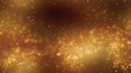 Obraz na płótnie Canvas golden bokeh dust blur effect