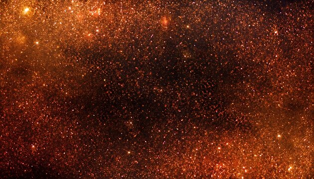 texture surface black dark orange red brown shiny glitter abstract background with space. 