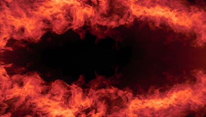 Fire in the fireplace. Black, red abstract background. Toned fiery red sky. Flame and smoke effect flame, heat, hot, smoke, burning, burn, texture.