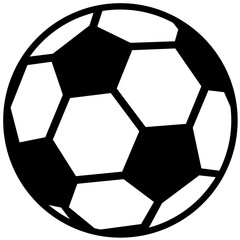 Silueta de balon de futbol en fondo transparente