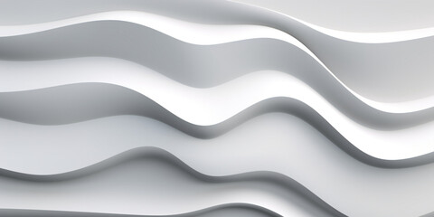 White dynamic abstract wavy wallpaper background, beautiful white background, 3d style, bright light, generated ai