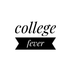 ''College Fever'' University Lettering, Ideal for Web Design