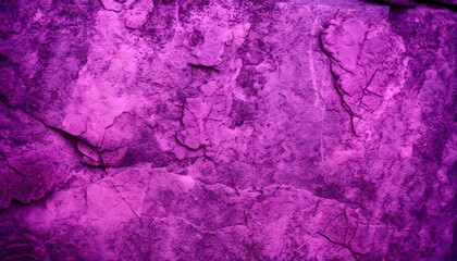 Purple, pink grunge background. Toned rough cracked rock surface texture. Close up. Colorful stone background.