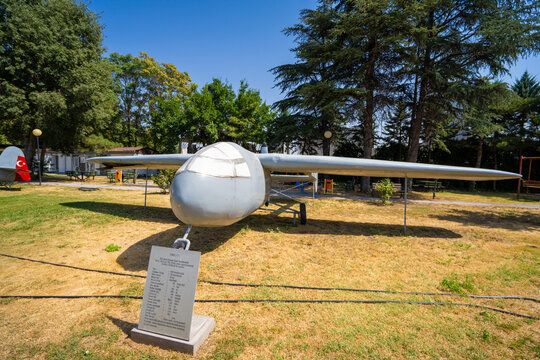 THK-11 Aircraft In Museum Of Turkish Aeronautical Association. Ankara, Turkey - August 16, 2023.