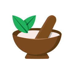 mortar and pestle icon design vector template