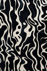 Fototapeta premium cow patterned pattern of milk on white, in the style of surreal organic shapes, playful yet dark, minimalist color field, burned/charred