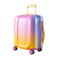 bright Cute Airplane 3d icon cartoon style on isolated transparent background png