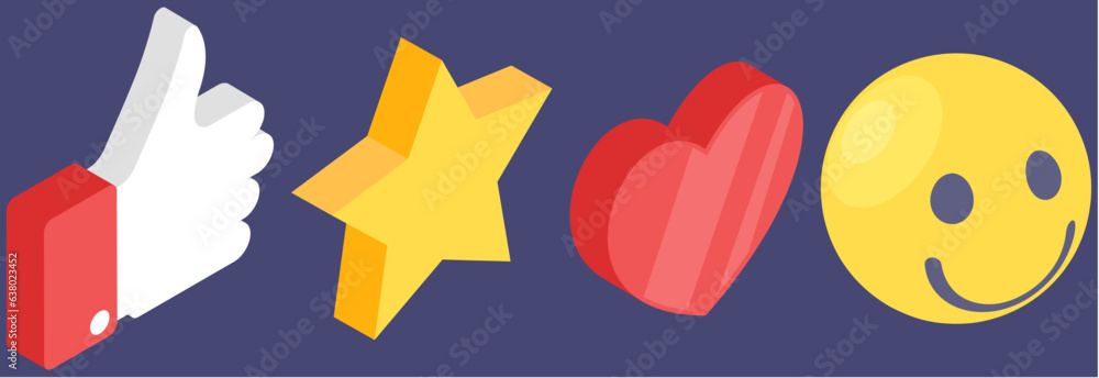 Poster icons for mobile devices set. basic gadget functions. social media, internet signs. phone applicatio