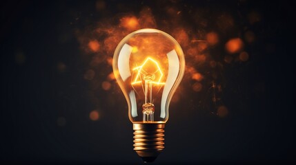 Light bulb abstract idea search concept