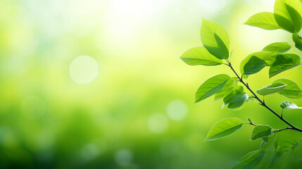 Fototapeta na wymiar grüne Pflanze mit Blättern vor natürlichen Hintergrund