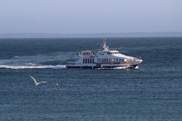 passengers in the ferry boat