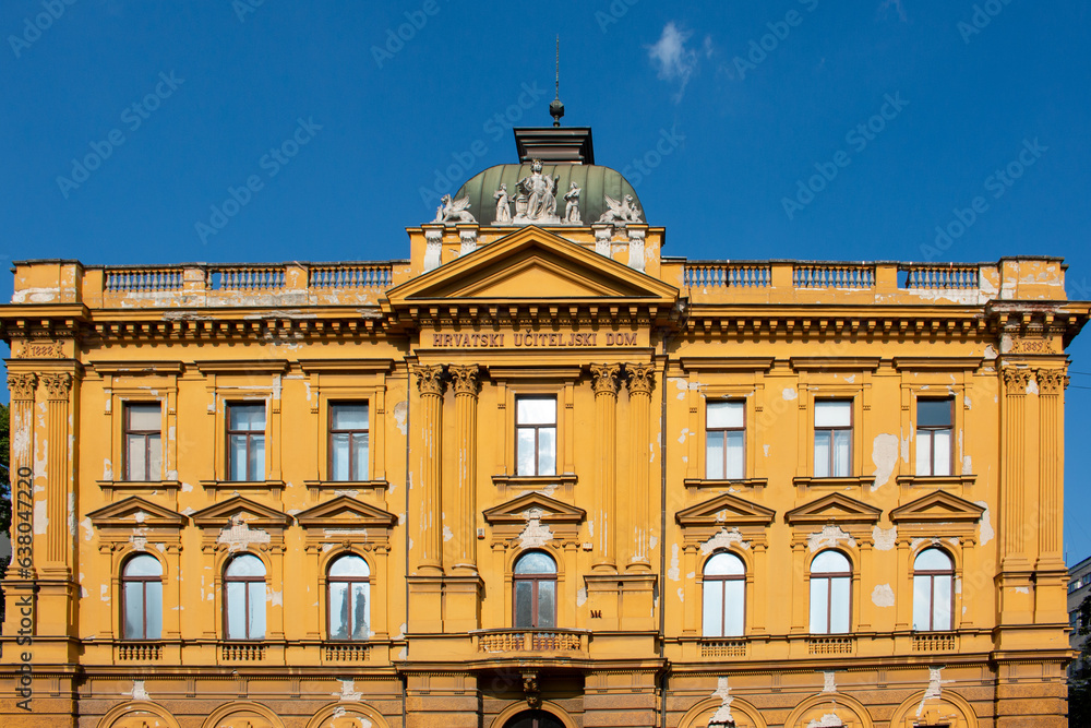 Poster croatian school museum (hrvatski školski muzej) zagreb in the state of zagreb croatia