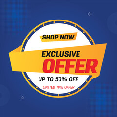 Super sale banner template design